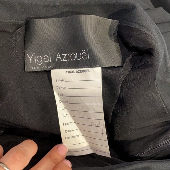 Yigal Azrouel one shoulder black dress - Picture 8 of 11